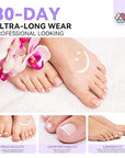 Saviland French Tip Press on Toenails