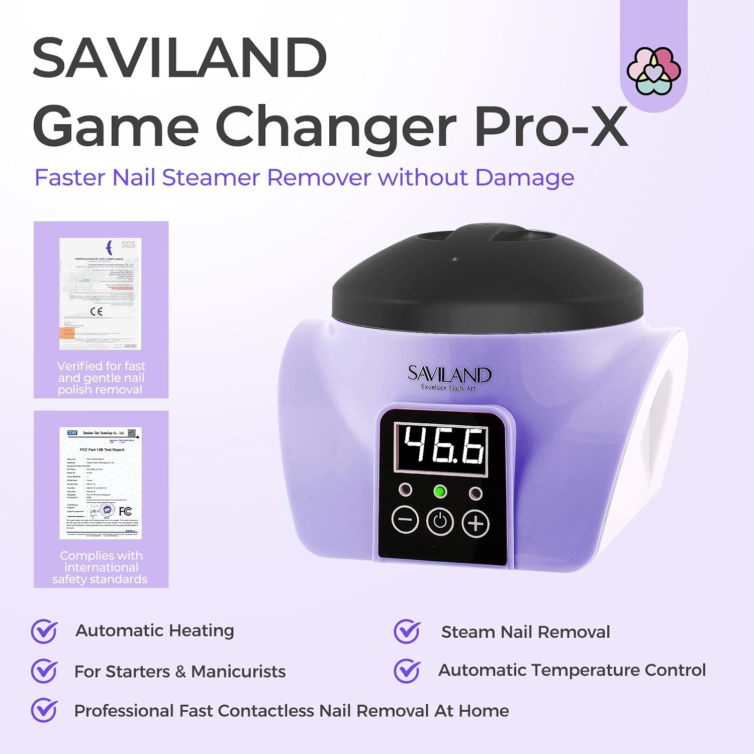 Electric Nail Polish Remover Machine with Soaking Bowl (Ships to