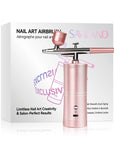 Saviland Pink cordless rechargeable airbrush kit