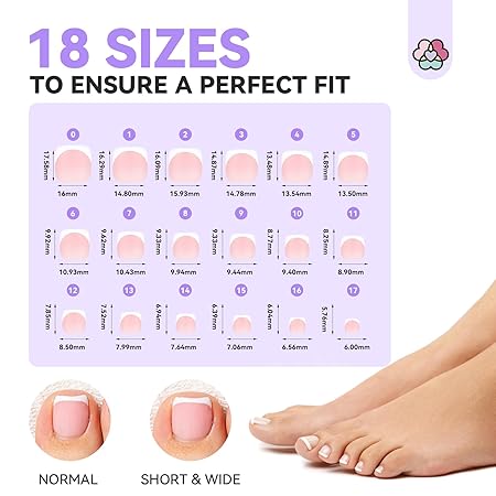 Saviland Press on Nails for Large Nail Beds