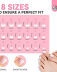 Saviland Short Square Toe Nails