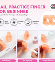 Saviland acrylic nail kit with practice finger