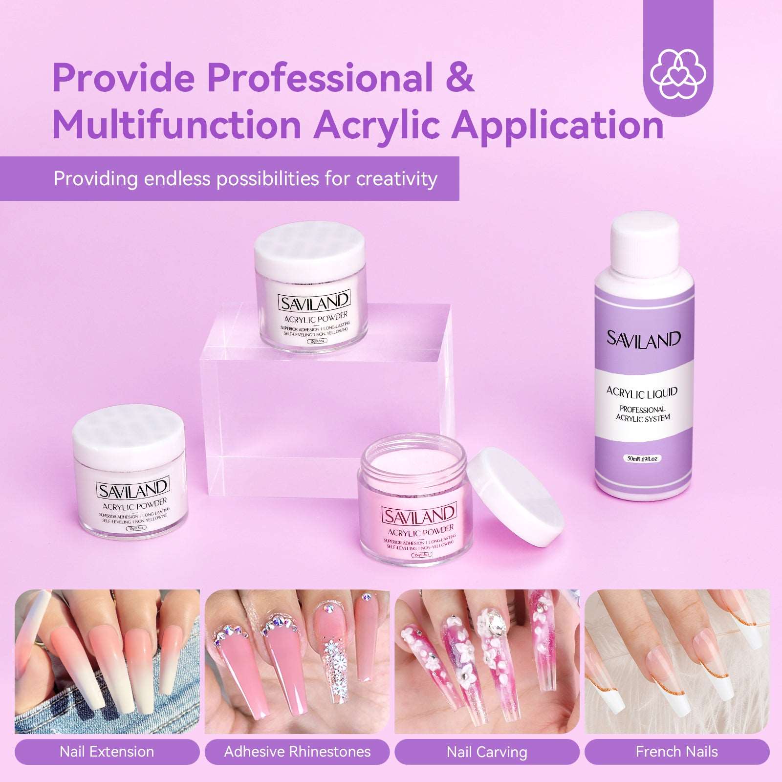 Acrylic Nail Kit with Drill Complete Starter Set | SAVILAND
