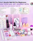 acrylic nail kit for beginners with everything