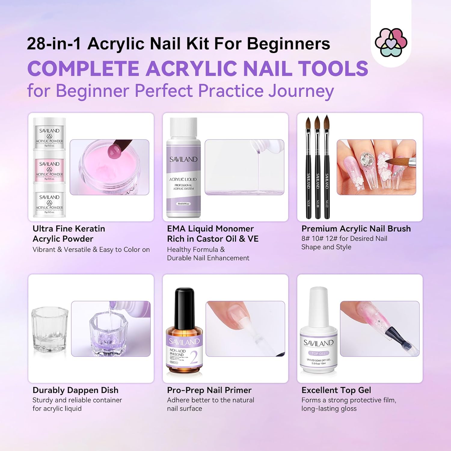 complete acrylic nails tools by best acrylic nail kit for beginners