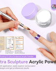 Clear ultra sculpture acrylic powder-30g
