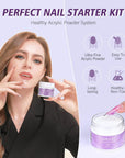 Saviland clear acrylic powder with brush set