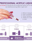 professional acrylic nail kit powder and liquid