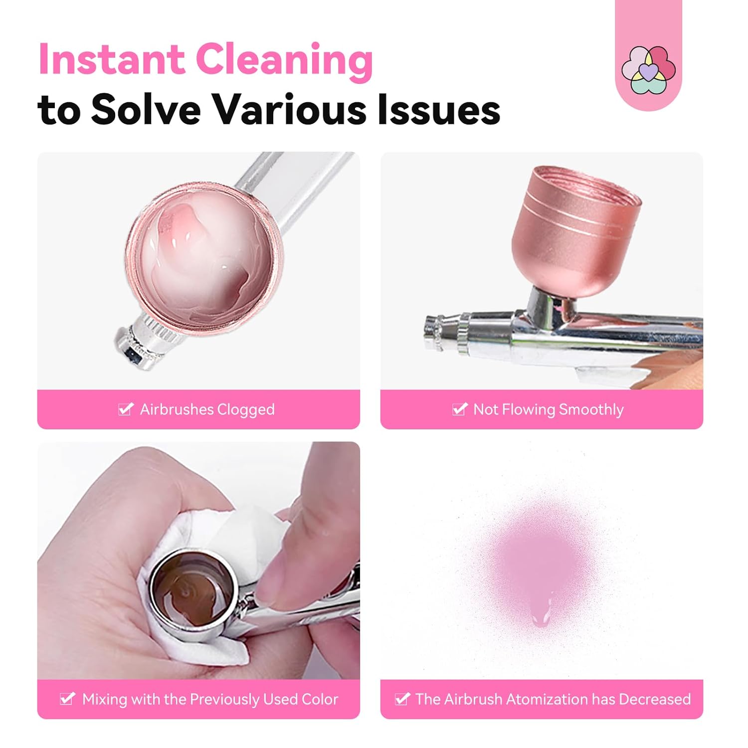 Instant Airbrush Cleaner for Clog-Free Performance