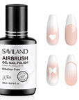 White Airbrush Gel Polish for Ombre & French Designs