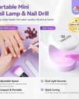 saviland builder gel set with nail drill and lamp