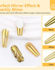 perfect mirror effect-Saviland gold nail chrome powder