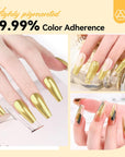 high pigmented Saviland gold nail chrome powder