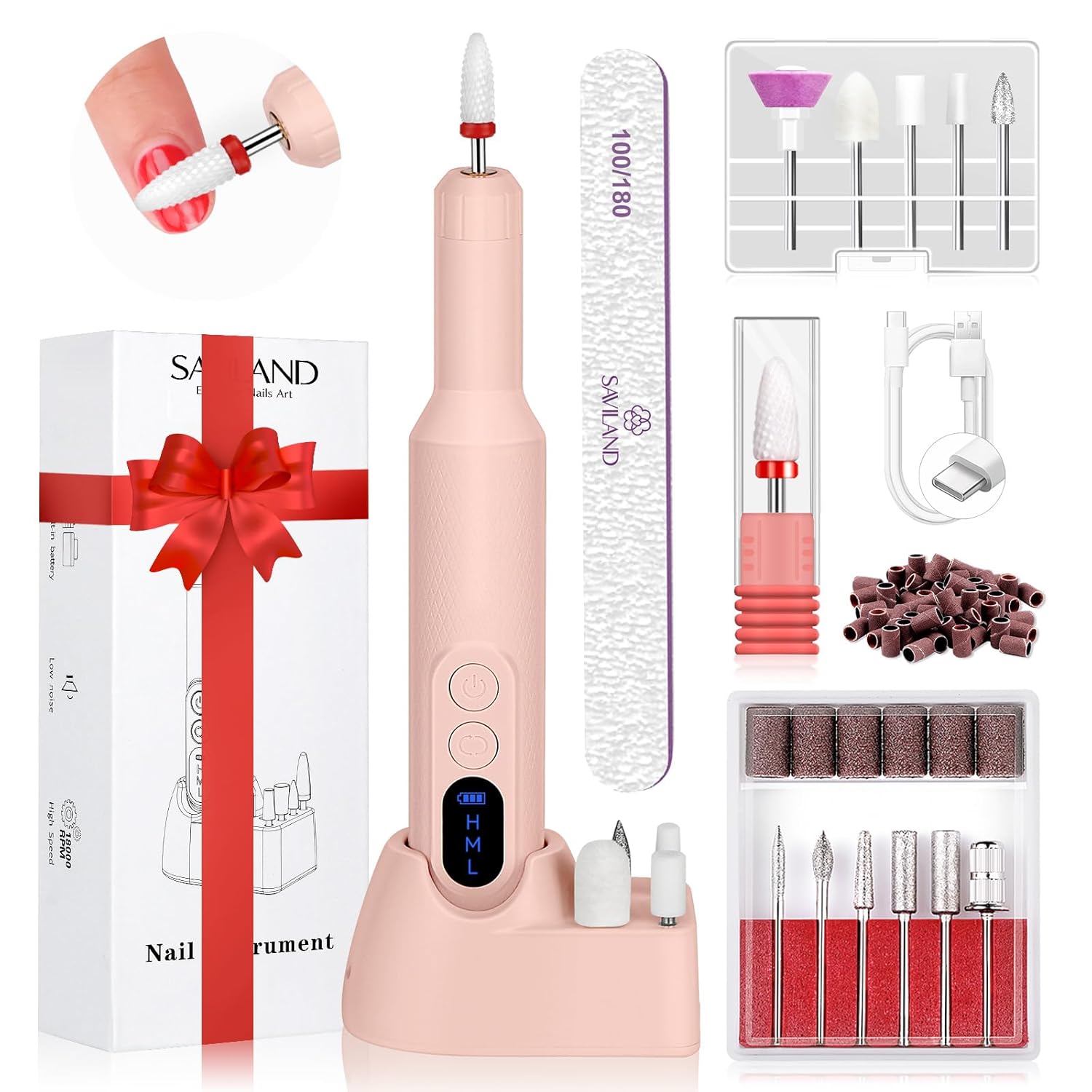 20000RPM Professional Electric Nail File kit