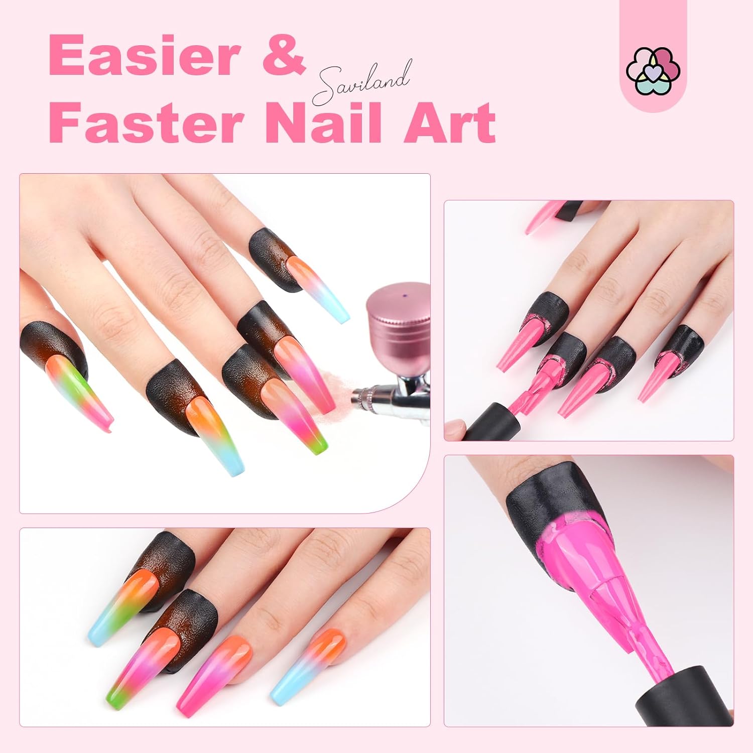 Saviland finger nail polish protector makes easier&amp;faster nail art