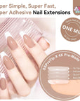 why choose SAVILAND Brown Medium Coffin French Tip Press On Nails Kit