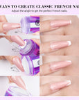 how to creat french nails-by Saviland french tip nail stamper kit