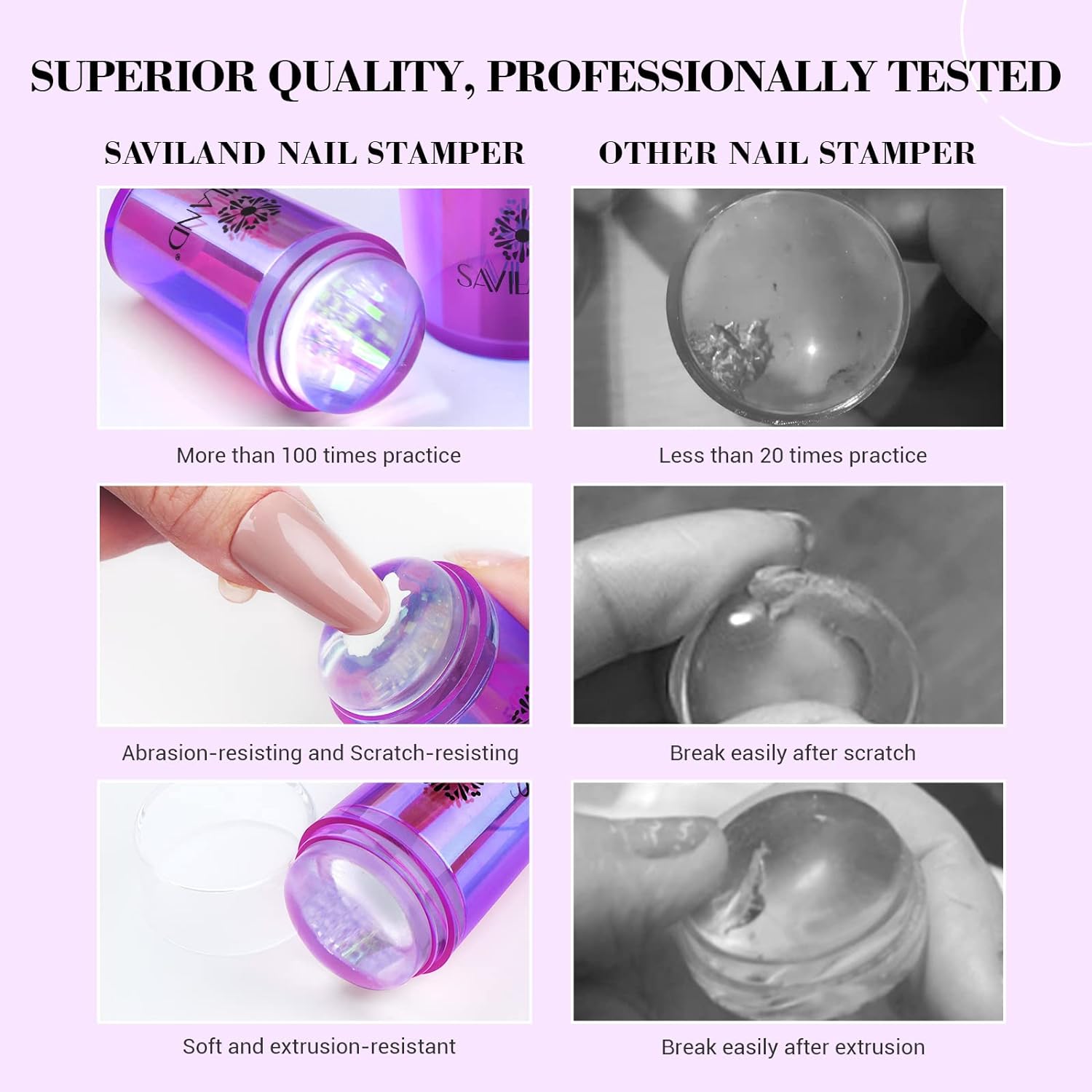 why choose Saviland jelly stamper for nails