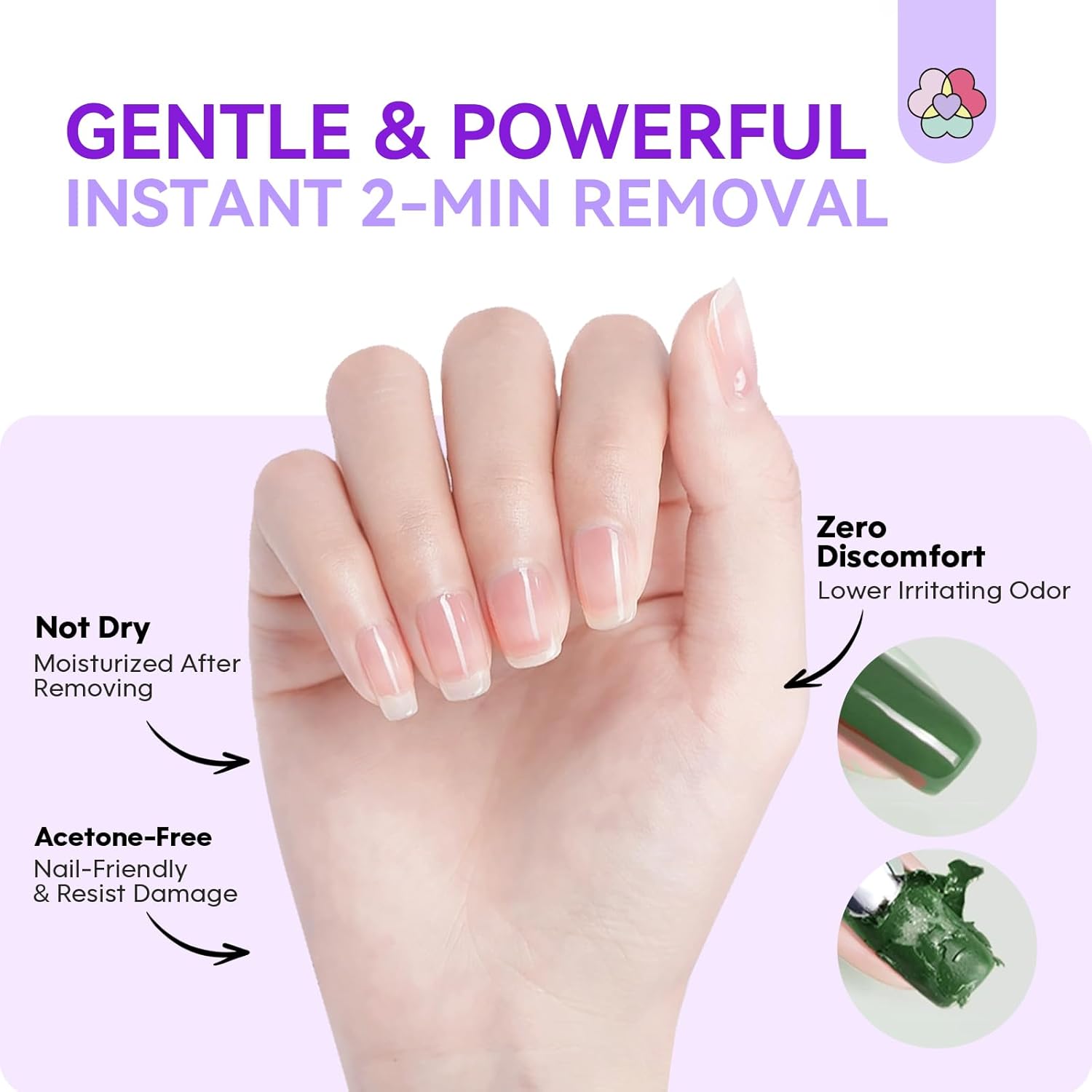 gentle and powerful-professional gel nail polish remover
