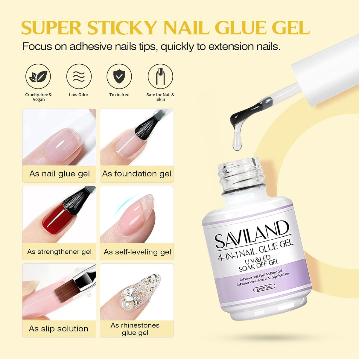 professional gel nail kit with nail glue
