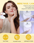 professional gel nail kit with mini lamp