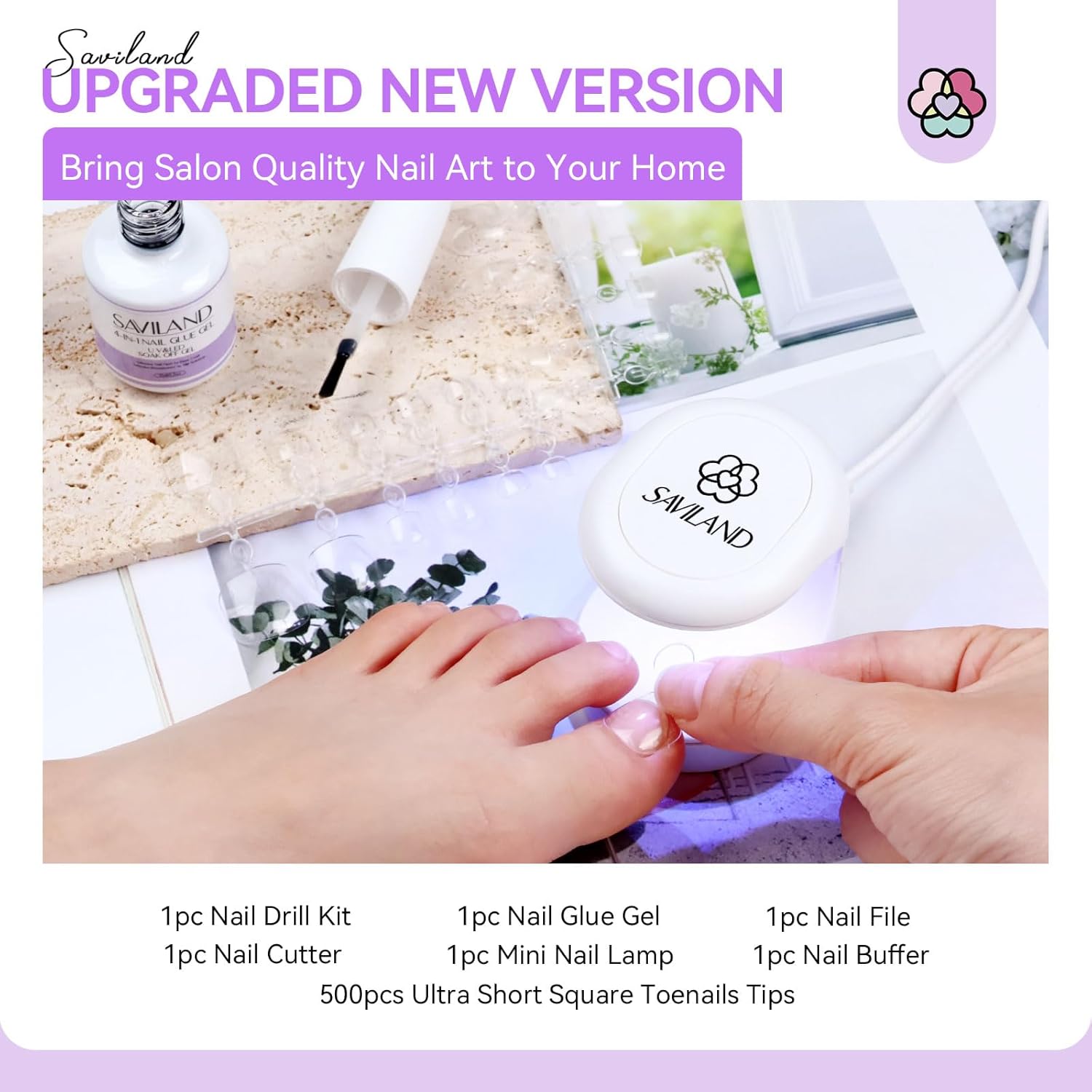 what's in the gel toe nails kit