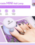 gel toe nails kit with mini nail lamp