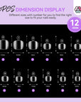 Saviland gel toe nails kit offers 11 sizes