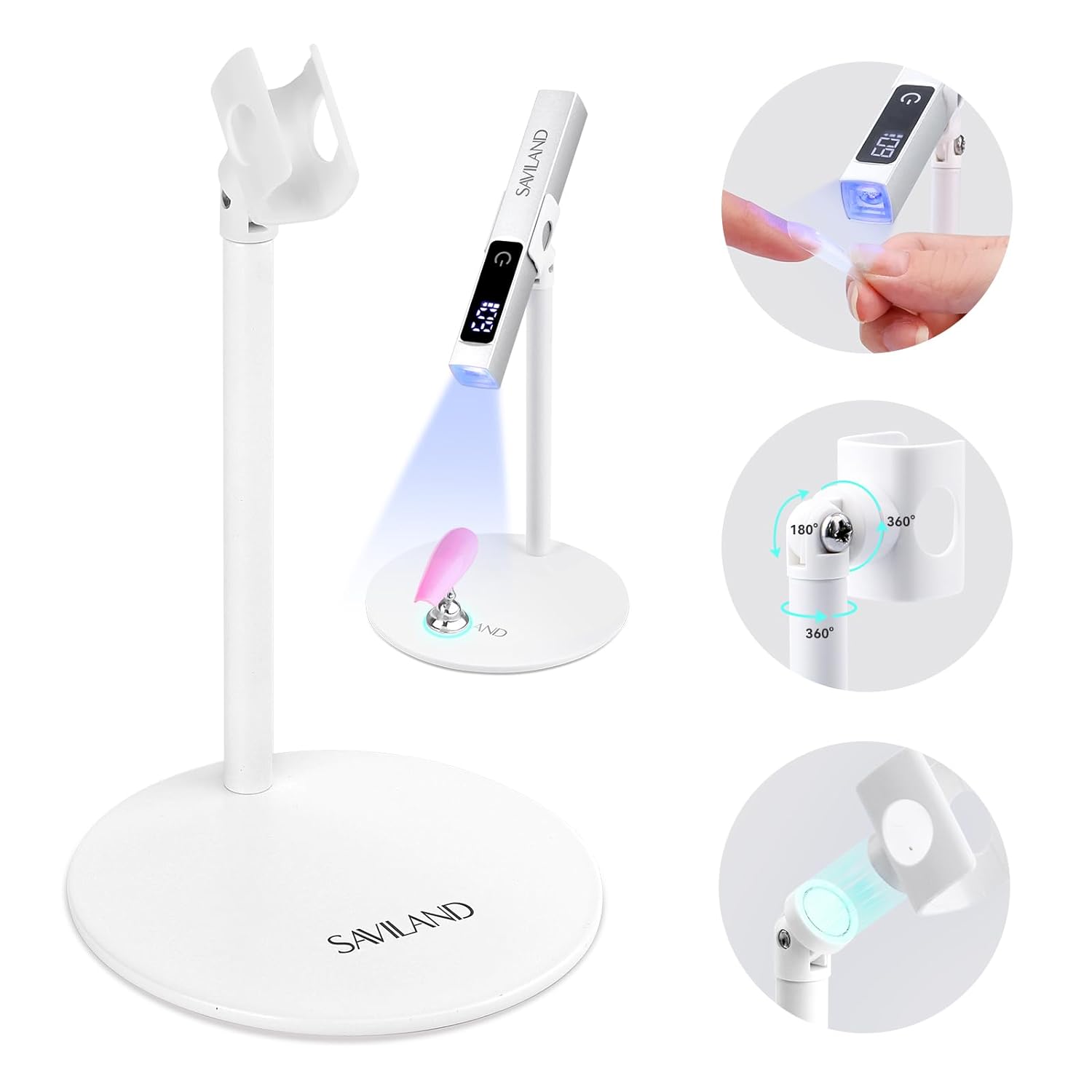 Saviland UV Nail Lamp Stand