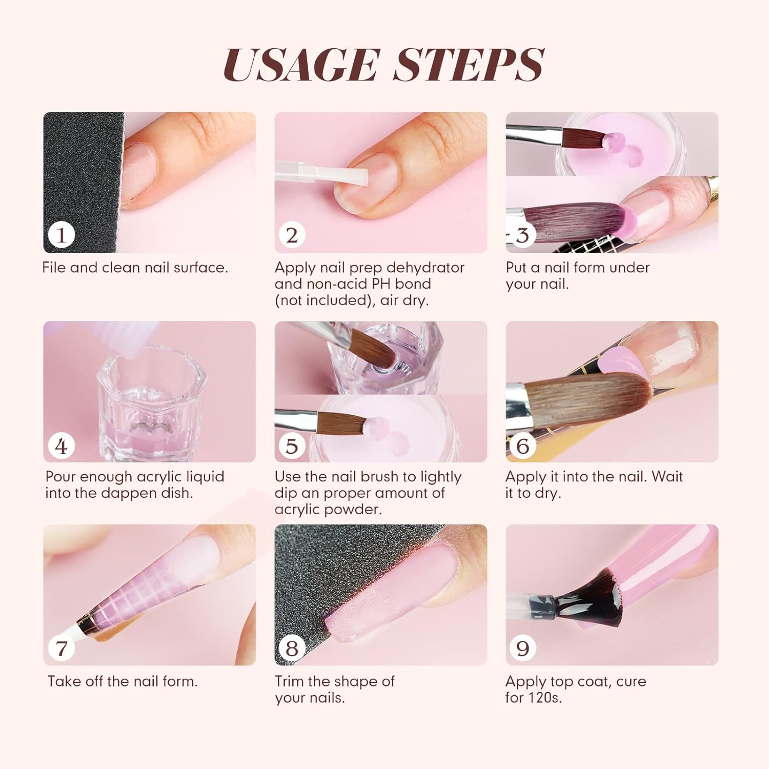 how to use SaviLand Acrylic Powder and Liquid Set