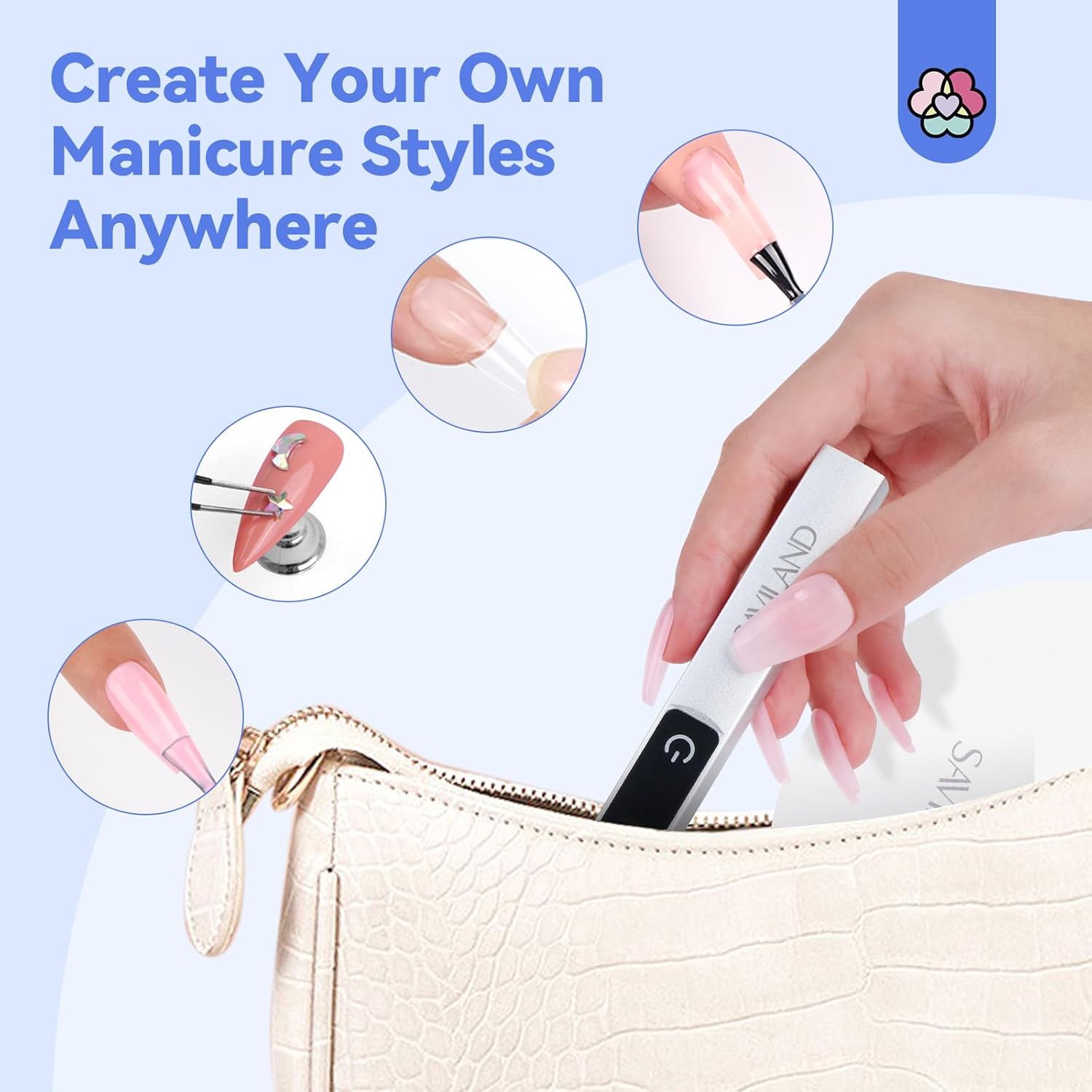 Rechargeable UV Nail Lamp with Magnetic Stand (Ships to US Only)