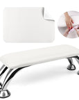 White Arm Rest for Manicure With Table Mat