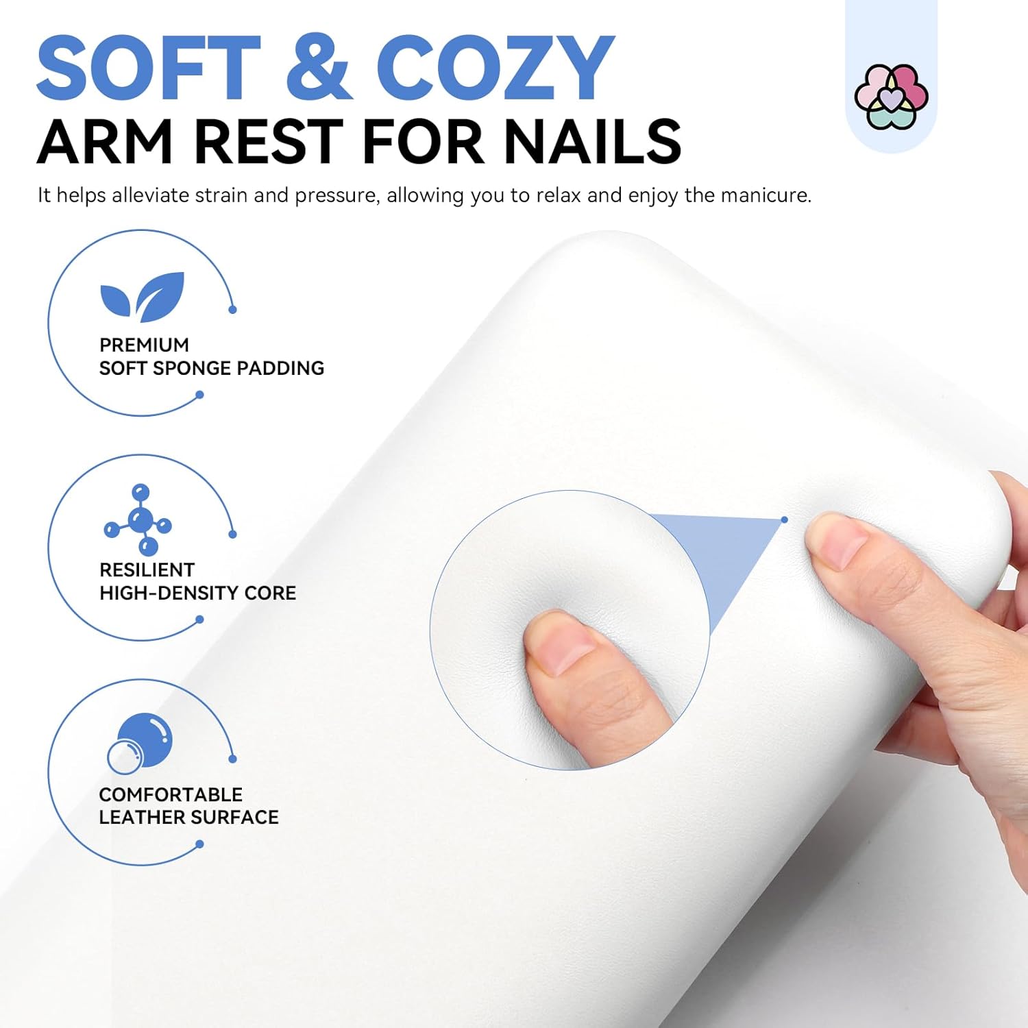 soft arm rest for nail techs