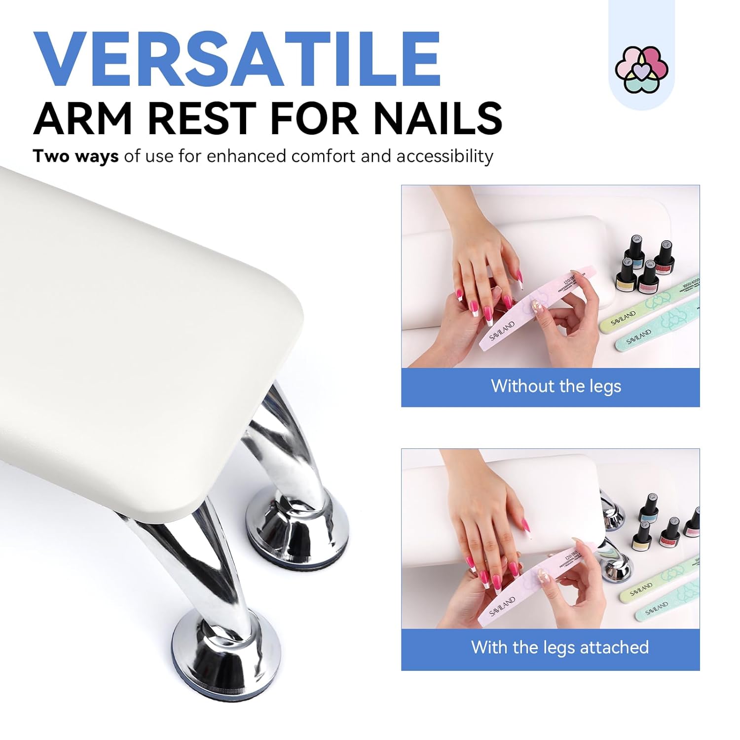 versatle arm rest for nail techs