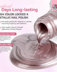 Saviland rose gold chrome nail polish