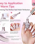 how to use the Saviland rose gold chrome nail polish
