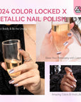 Saviland metallic rose gold nails for every occasion