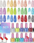 Saviland holographic glitter nail polish set