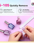 quick remove 12 colors glitter Nail Polish Set