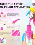 application of the quick dry long lasting nail polish