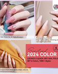Saviland sheer color nail polish effects display