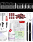 Saviland nail tips and glue gel kit