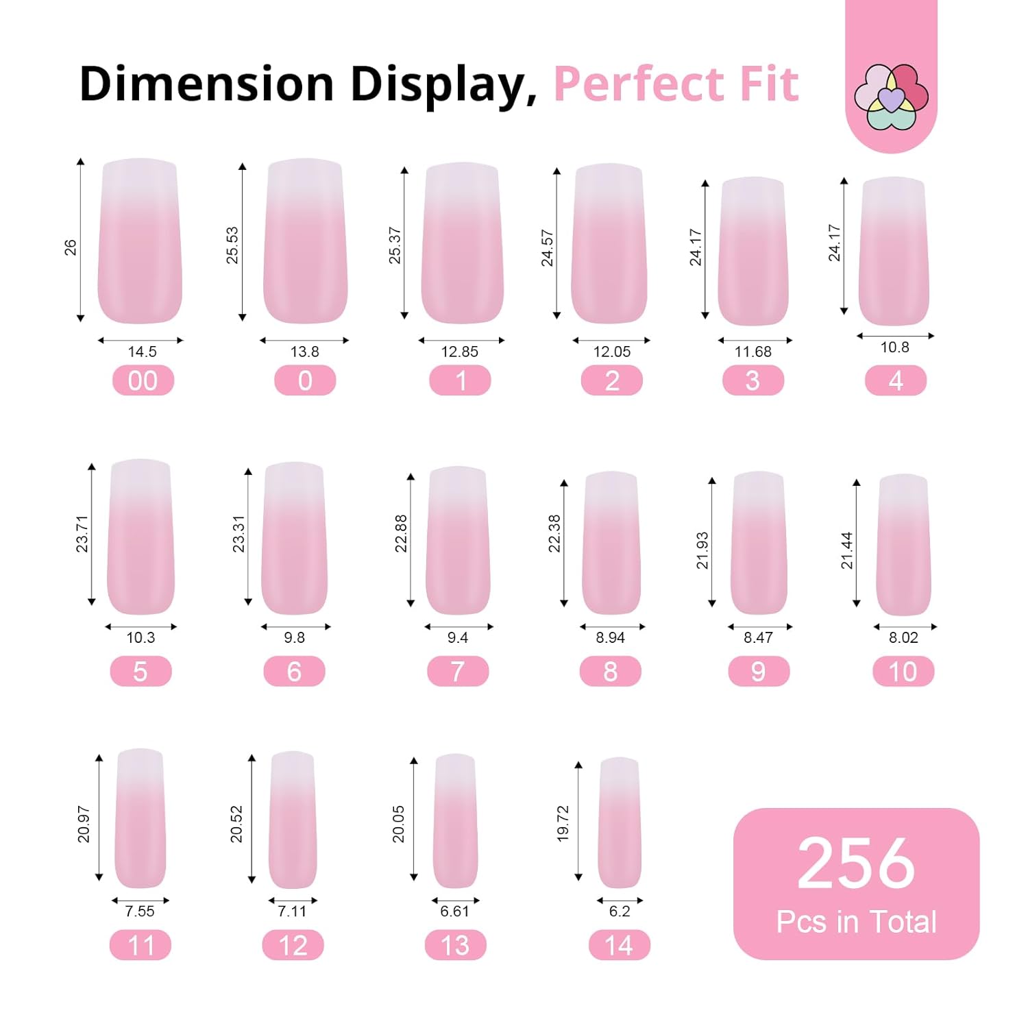 Ombre Press-On Nail Kit with Drill &amp; UV Lamp