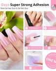Ombre Press-On Nail Kit with Drill & UV Lamp