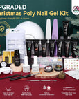 Christmas Saviland poly gel nail kit with uv light