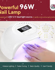 Saviland poly gel nail kit with uv light 96w