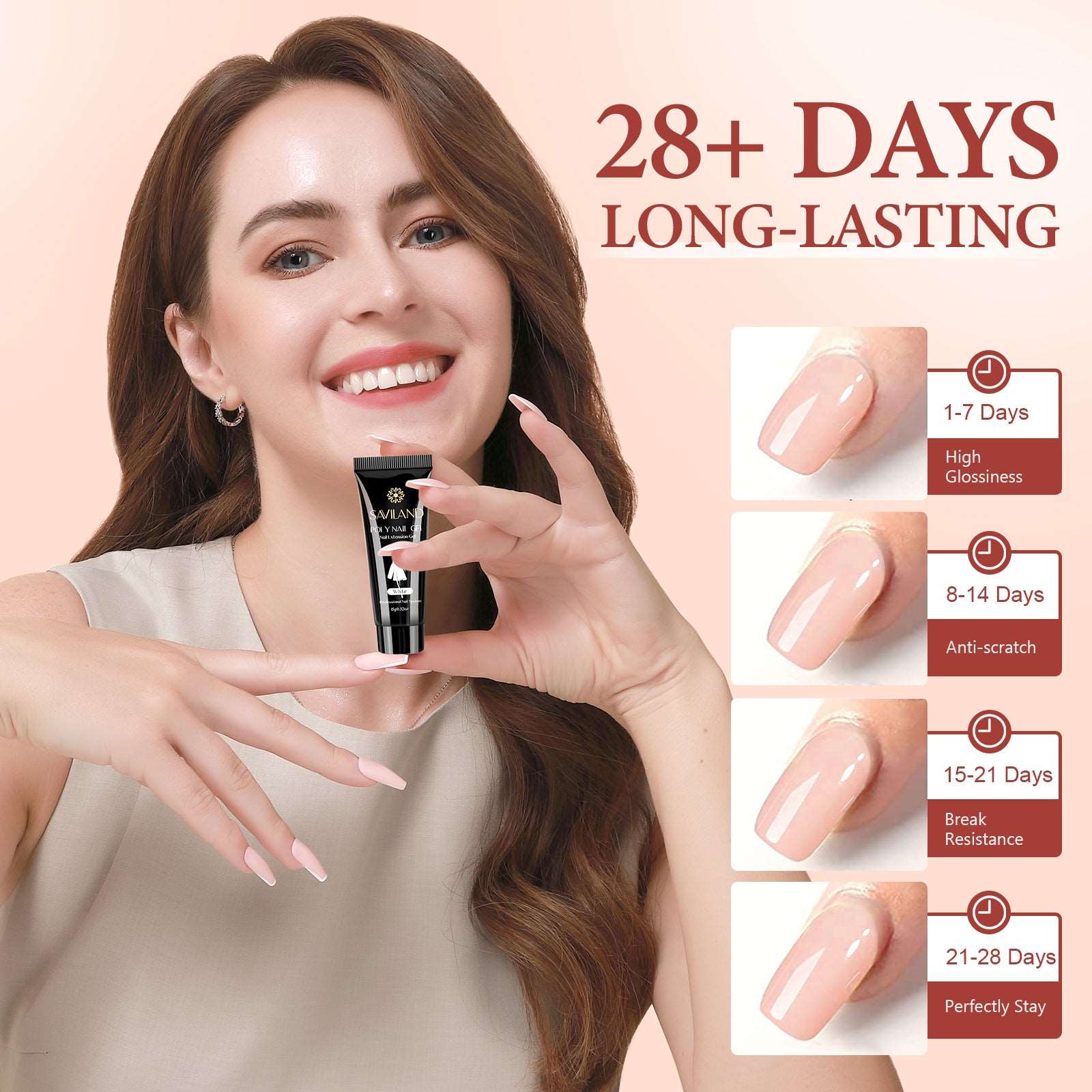 long lasting poly extension gel nail kit