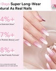 pink ombre press on nails kit 30+ days long wear