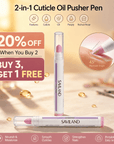 2PCS Cuticle Oil Pen & Ceramic Cuticle Remover for Healthy Nails