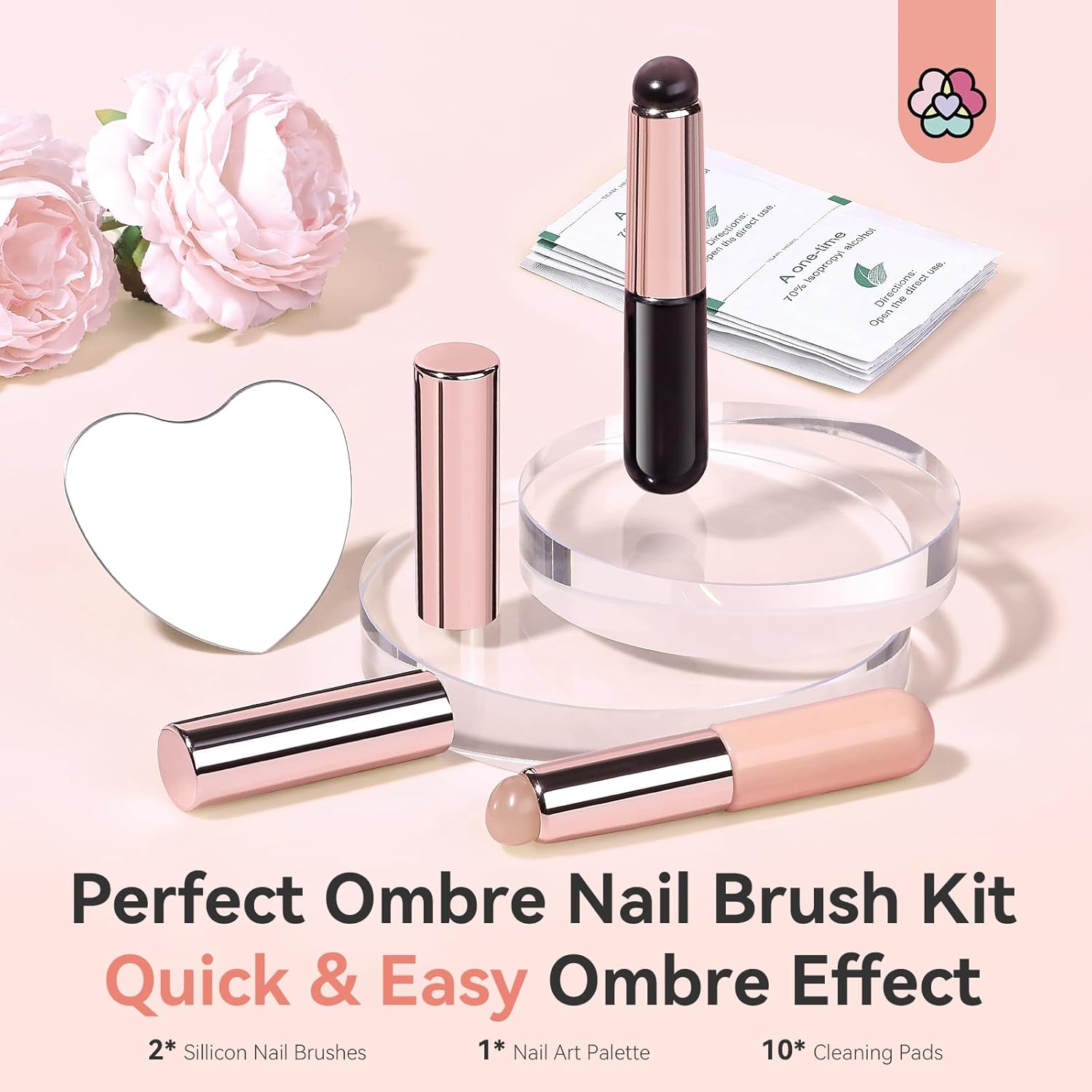 silicone nail brush-perfect pmbre effect